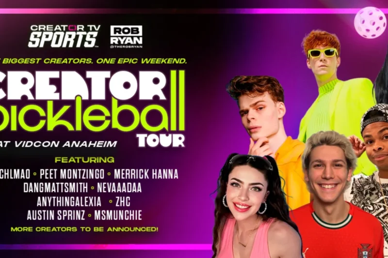 The Court of Creators: How the Creator Pickleball Tour is Redefining Sports Entertainment at VidCon
