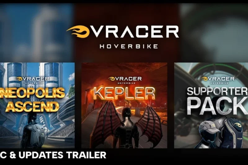 Velocity Reborn: VRacer Hoverbike Accelerates with Major Updates and DLC Expansion