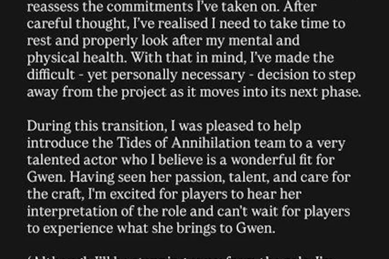 Jennifer English Steps Back: Voice Acting Icon Prioritizes Well-Being Amidst ‘Tides of Annihilation’ Development