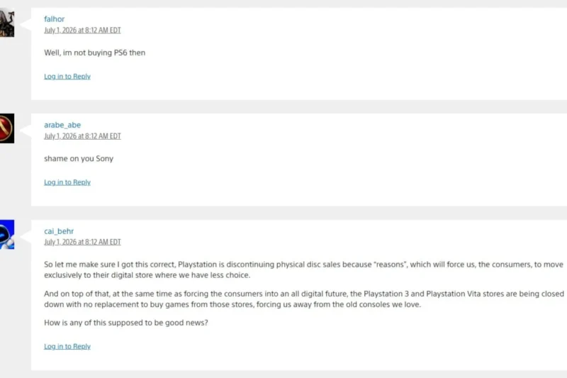 The End of an Era: Sony to Cease Physical Disc Production for PlayStation in 2028