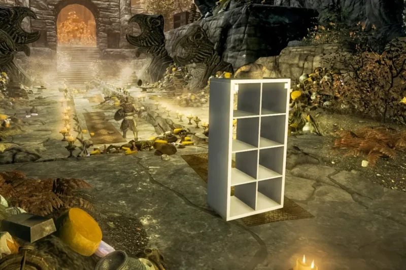 Beyond the Inventory Crisis: Bethesda and IKEA Unveil the ‘KALLAX Storageborn’ Mod for Skyrim