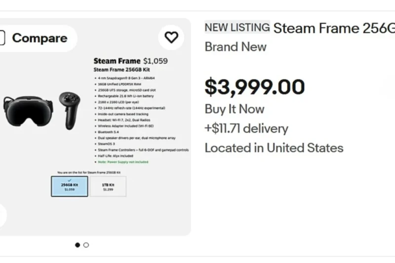 Scalpers Flood Secondary Markets as Valve’s Steam Frame Waitlist Leaves Thousands Disappointed