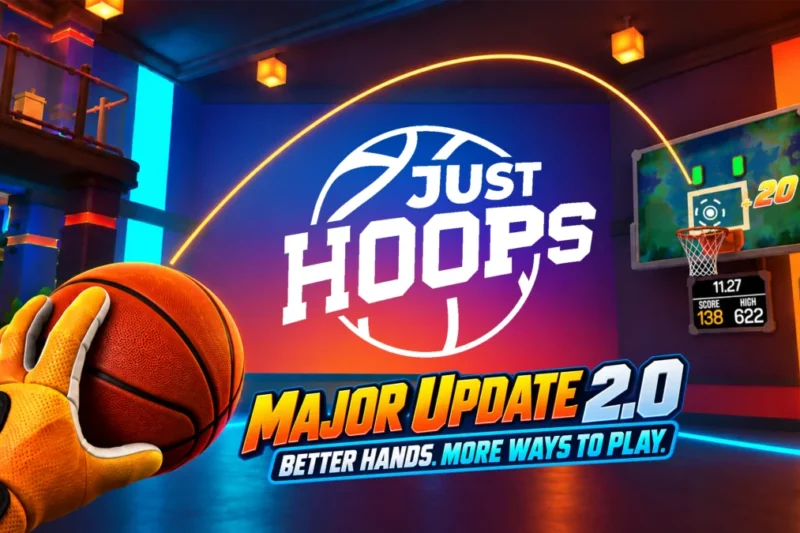 Just Hoops 2.0 Lands: Developer Realcast Brings Hand-Tracking, Mixed Reality, and Arcade Basketball to Meta Quest