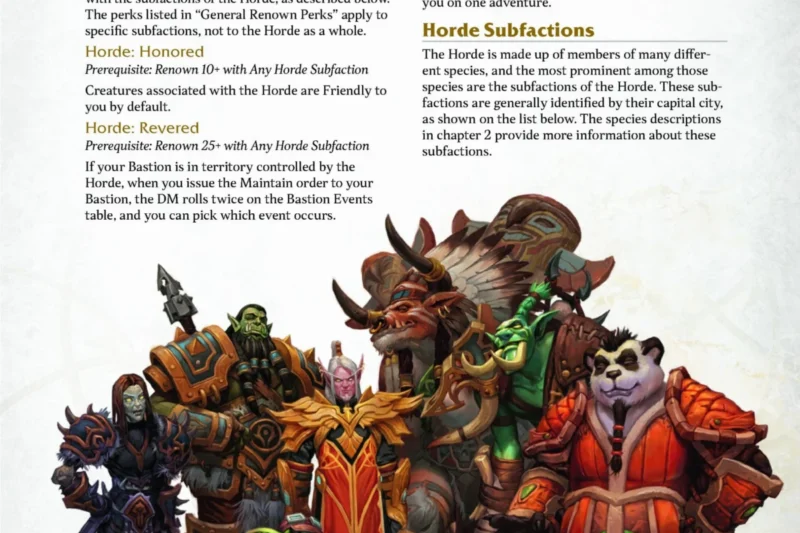 Translating Azeroth to the Tabletop: Inside the Ambitious Dungeons & Dragons: World of Warcraft Crossover Rulebook